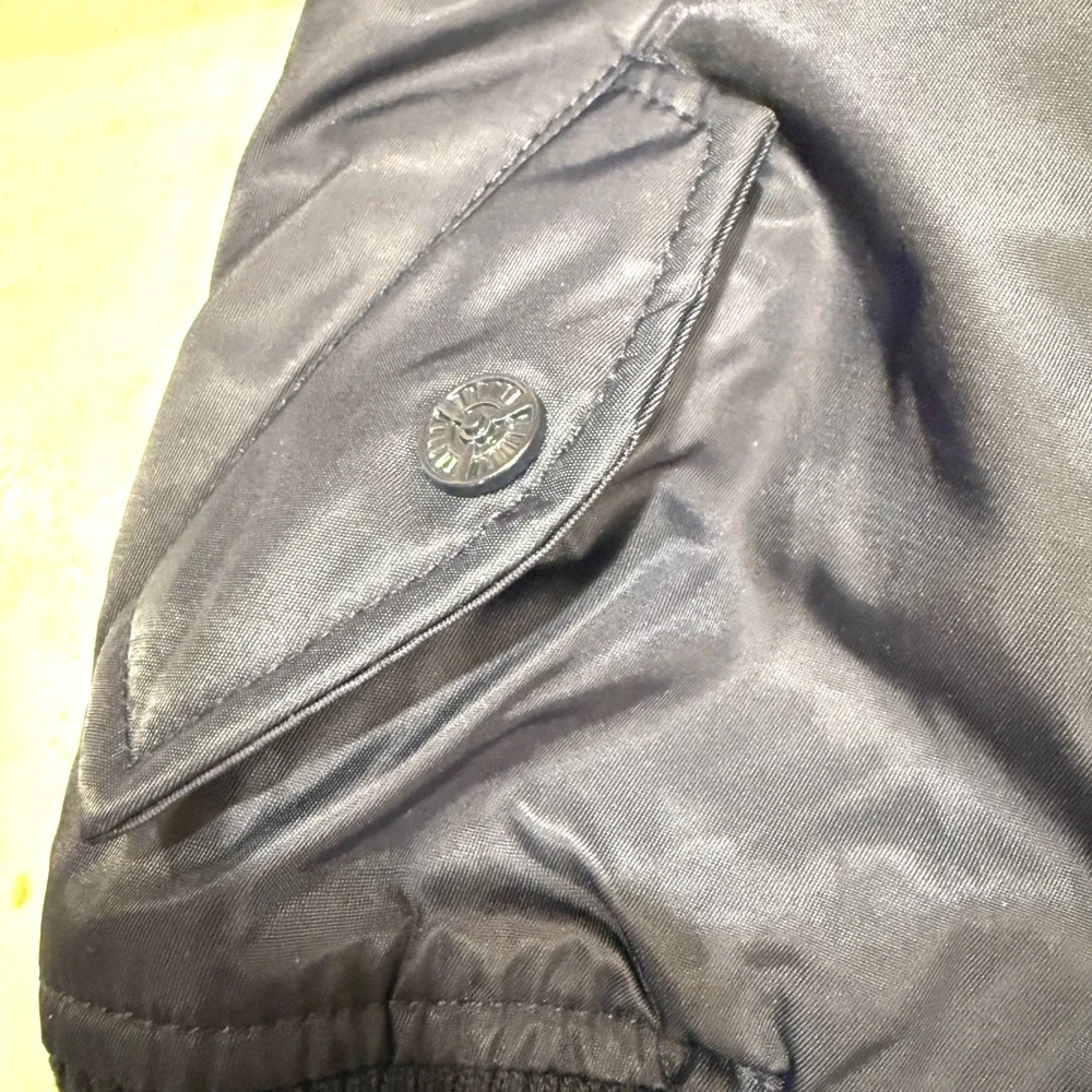 Kids Tommy Top‎ Gun Bomber Jacket Navy Blue Orange Lined Patches Size 2T